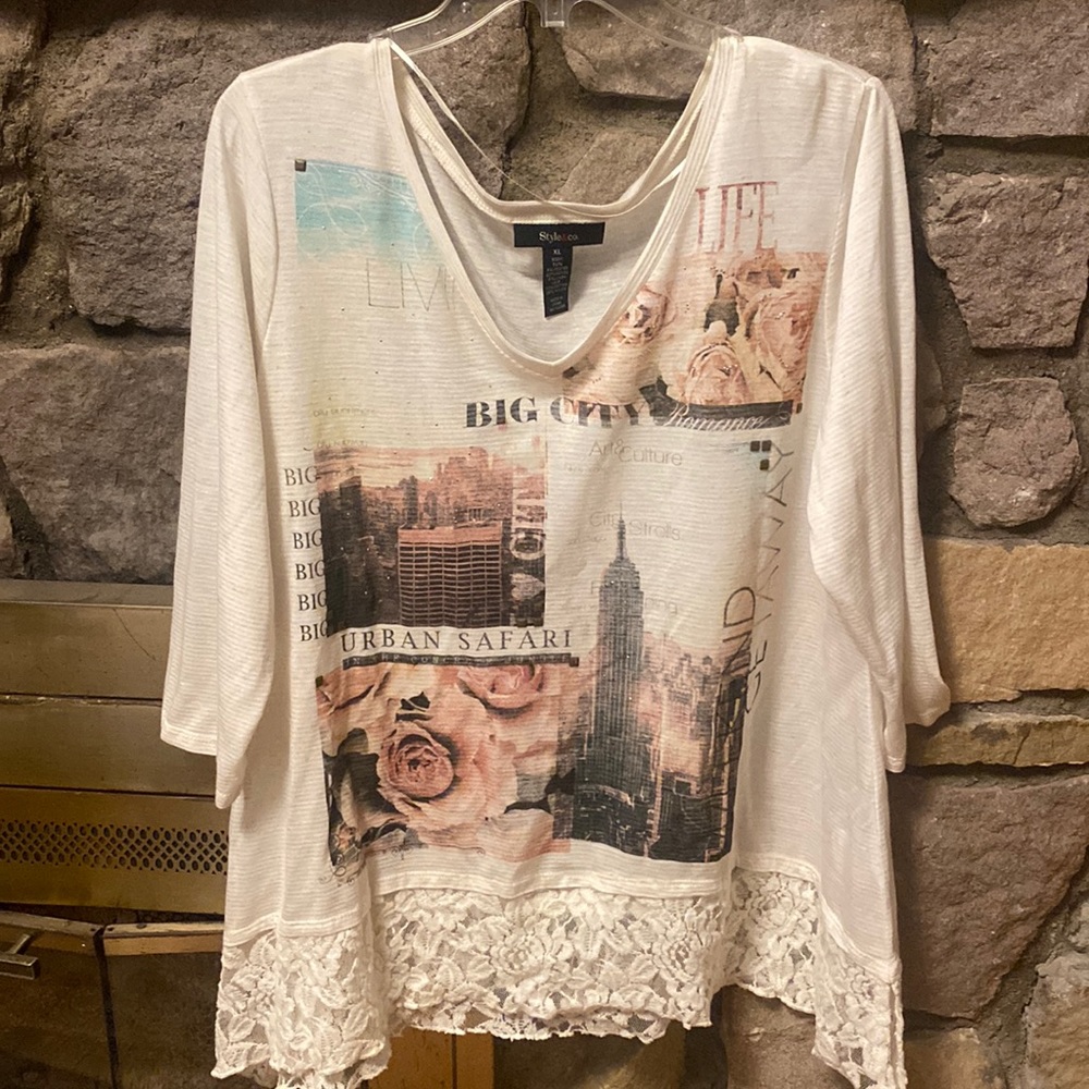 Style & Co. Big City Blouse. Size XL.